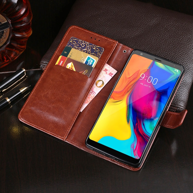 For LG Stylo 5 idewei Crazy Horse Texture Horizontal Flip Leather Case with Holder & Card Slots & Wallet(White) - free shipping - PMC Jewellery - Order now!