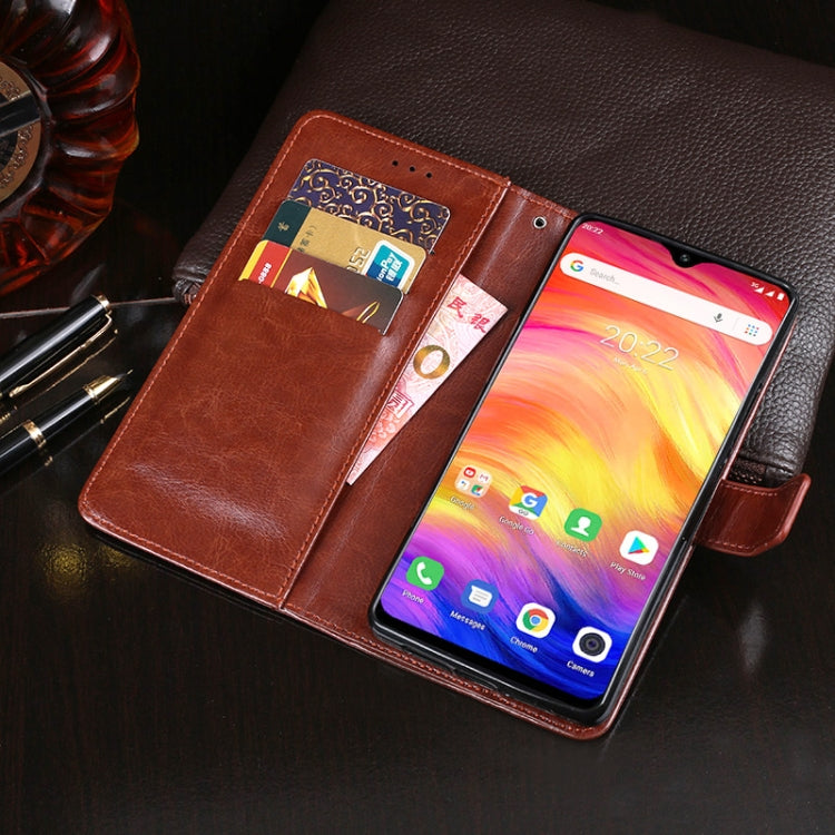 For Ulefone Note 7 idewei  Crazy Horse Texture Horizontal Flip Leather Case with Holder & Card Slots & Wallet(Rose Red) - Ulefone Cases by idewei | Online Shopping South Africa | PMC Jewellery | Buy Now Pay Later Mobicred