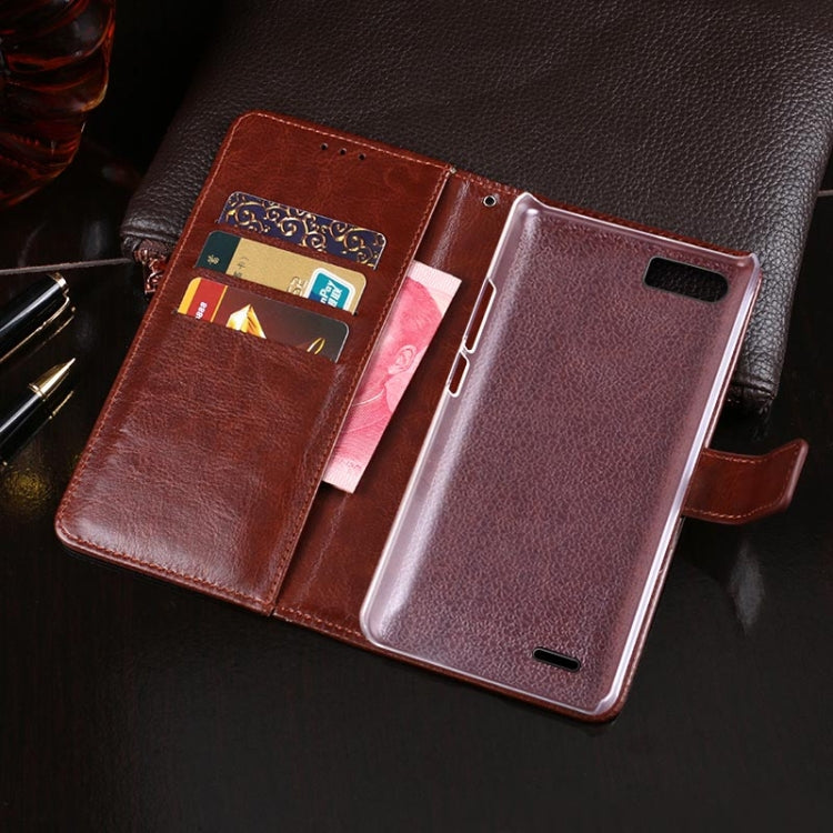 For Ulefone S1 idewei  Crazy Horse Texture Horizontal Flip Leather Case with Holder & Card Slots & Wallet(Sky Blue) - Ulefone Cases by idewei | Online Shopping South Africa | PMC Jewellery | Buy Now Pay Later Mobicred