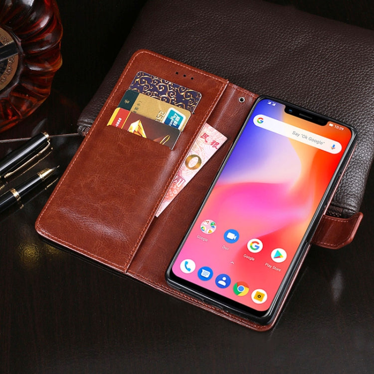 For Ulefone S10 Pro idewei  Crazy Horse Texture Horizontal Flip Leather Case with Holder & Card Slots & Wallet(Brown) - Ulefone Cases by idewei | Online Shopping South Africa | PMC Jewellery | Buy Now Pay Later Mobicred