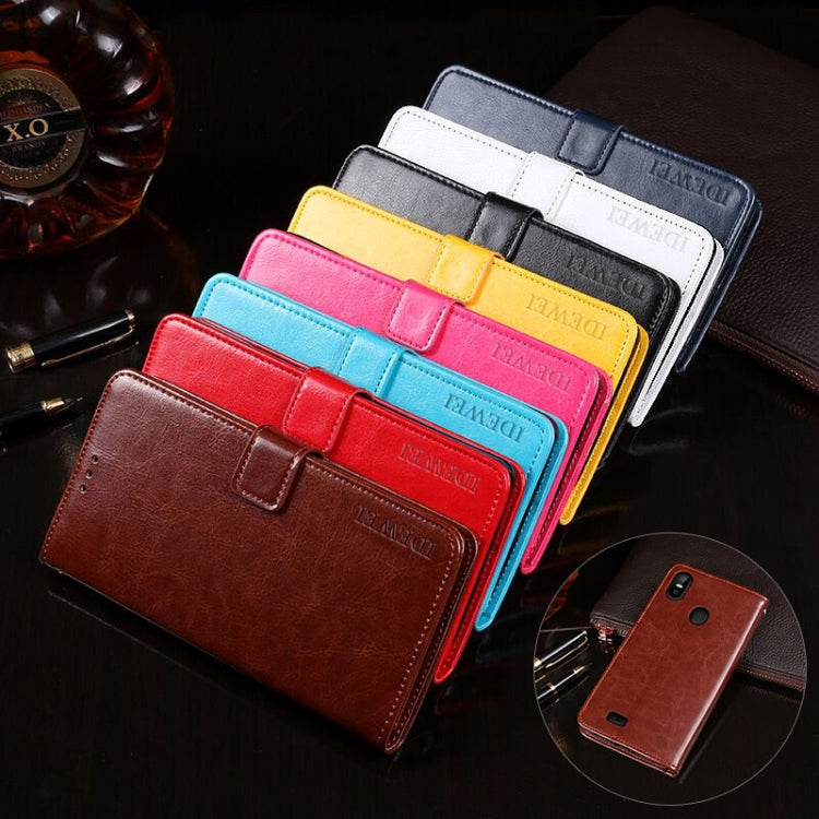 For Ulefone S10 Pro idewei  Crazy Horse Texture Horizontal Flip Leather Case with Holder & Card Slots & Wallet(Red) - Ulefone Cases by idewei | Online Shopping South Africa | PMC Jewellery | Buy Now Pay Later Mobicred