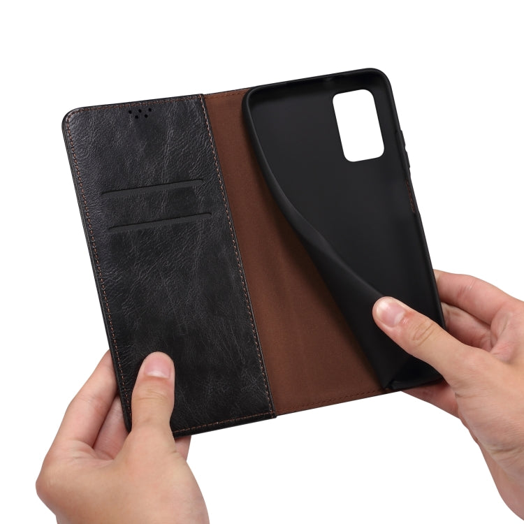 For OnePlus 11R Oil Wax Crazy Horse Texture Leather Phone Case(Black) - OnePlus Cases by PMC TechLife | Online Shopping South Africa | PMC TechLife