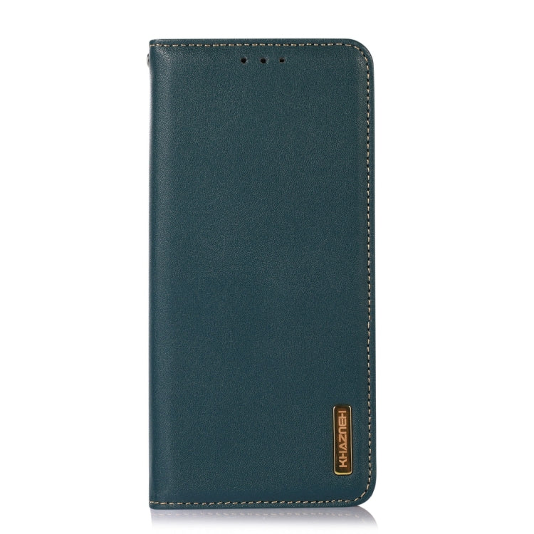 For OnePlus 11 5G KHAZNEH Nappa Top Layer Cowhide Leather Phone Case(Green) - OnePlus Cases by PMC TechLife | Online Shopping South Africa | PMC TechLife | Buy Now Pay Later Mobicred