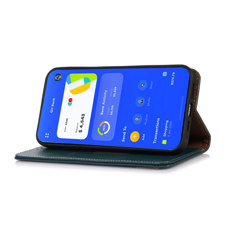 For OnePlus 11 5G KHAZNEH Nappa Top Layer Cowhide Leather Phone Case(Green) - OnePlus Cases by PMC TechLife | Online Shopping South Africa | PMC TechLife | Buy Now Pay Later Mobicred
