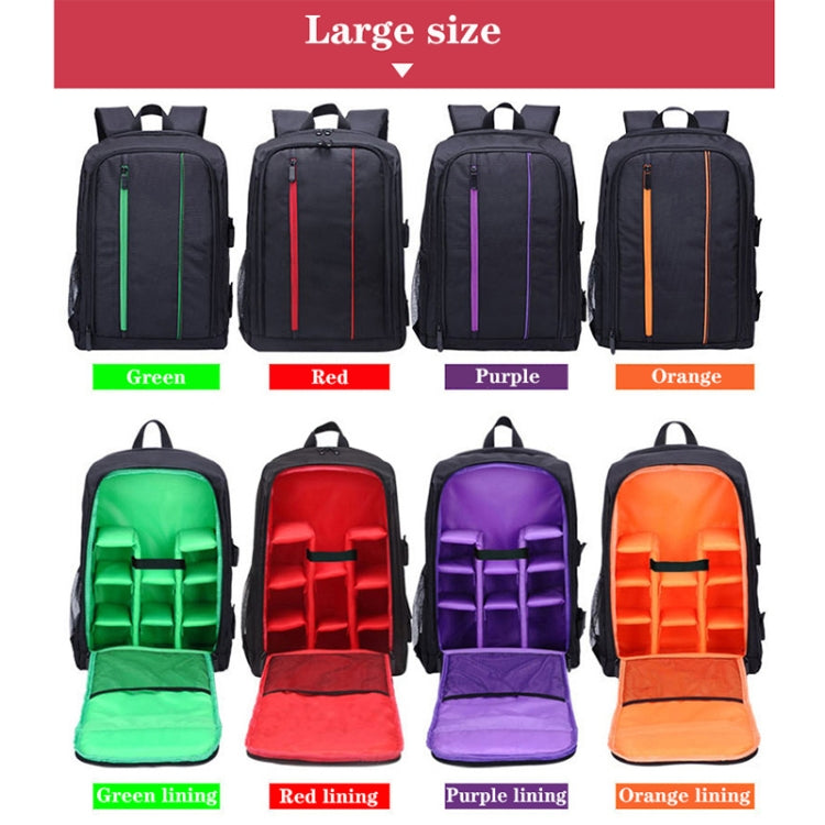 Outdoor Camera Backpack Waterproof Photography Camera Shoulders Bag, Size:45x32x18cm (Purple) - Backpack by PMC TechLife | Online Shopping South Africa | PMC TechLife | Buy Now Pay Later Mobicred