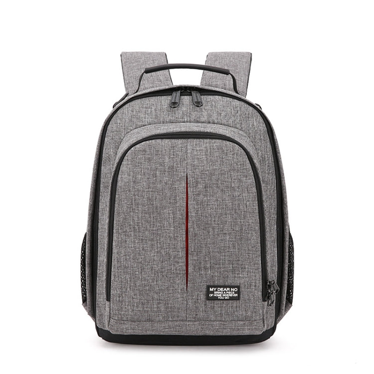 Small Waterproof Camera Backpack Shoulders SLR Camera Bag(Grey) - Backpack by PMC TechLife | Online Shopping South Africa | PMC TechLife | Buy Now Pay Later Mobicred