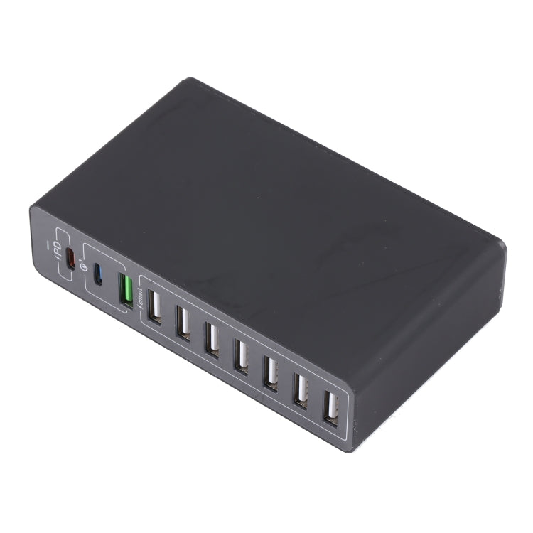 MFT-03Q 10 in 1 65W QC3.0 USB Smart Fast Charger, Plug Type:US Plug(Black) - USB Charger by PMC TechLife | Online Shopping South Africa | PMC TechLife | Buy Now Pay Later Mobicred