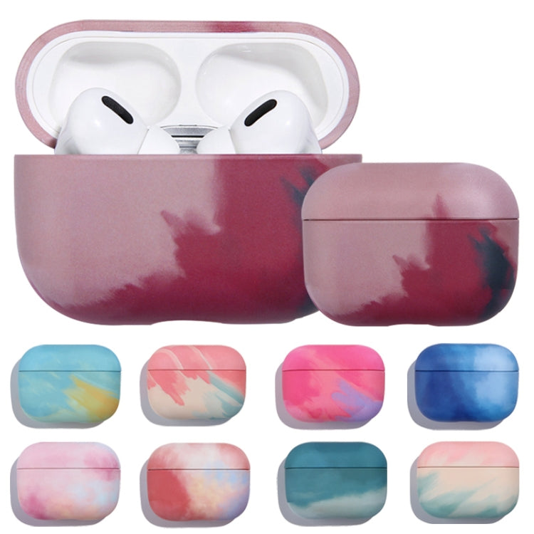 For AirPods Pro Ink Painting Water Sticker PC Earphone Case(Ink Yellow) - For AirPods Pro by PMC Jewellery | Online Shopping South Africa | PMC Jewellery | Buy Now Pay Later Mobicred
