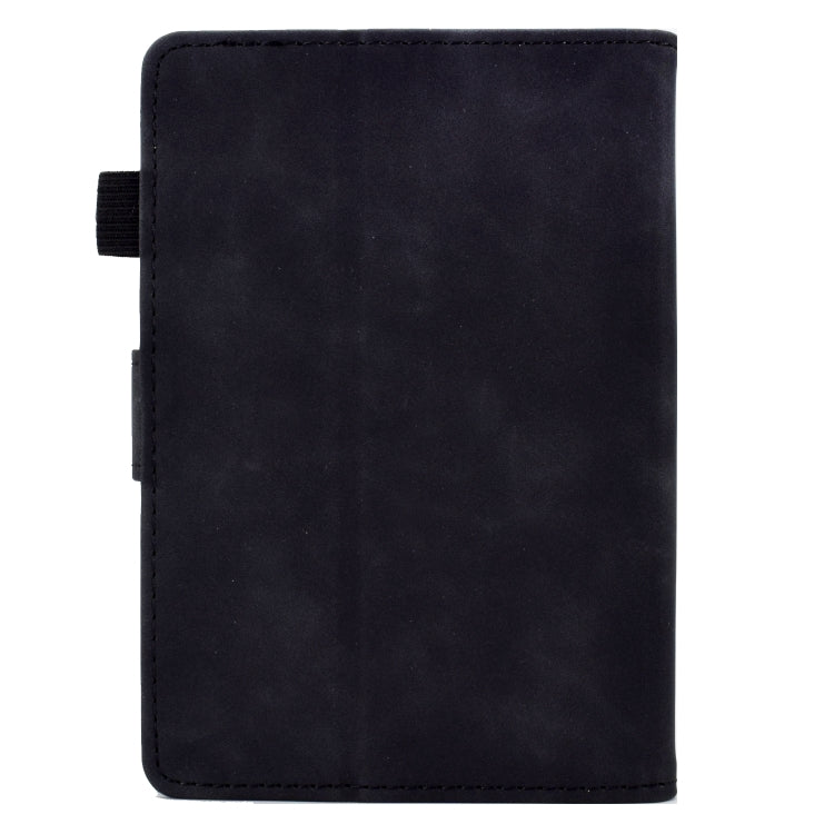 For Amazon Kindle 11th 2024 / 2022 Peony Butterfly Embossed Leather Smart Tablet Case(Black) - Amazon by PMC TechLife | Online Shopping South Africa | PMC TechLife | Buy Now Pay Later Mobicred