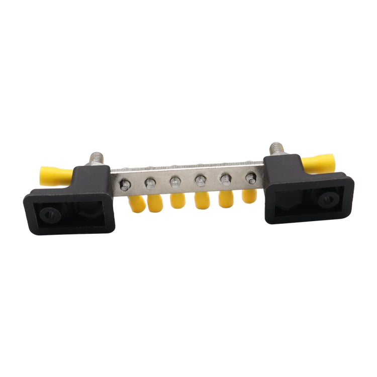 CP-3050 150A 12-48V RV Yacht 6-way Busbar with 8pcs Terminals(Black) - Booster Cable & Clip by PMC Jewellery | Online Shopping South Africa | PMC Jewellery | Buy Now Pay Later Mobicred