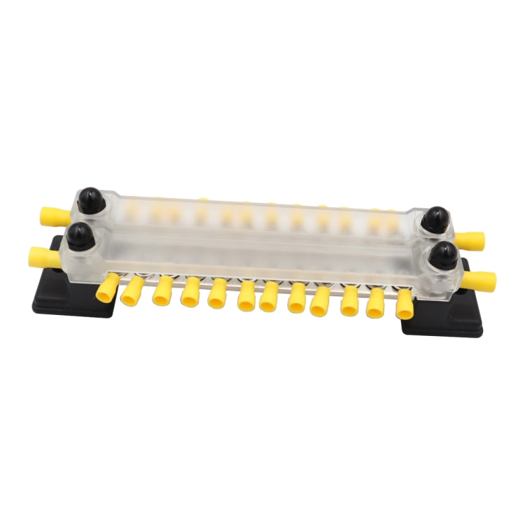 CP-3053 150A 12-48V RV Yacht Double-row 12-way Busbar with 28pcs Terminals(Black) - Booster Cable & Clip by PMC Jewellery | Online Shopping South Africa | PMC Jewellery | Buy Now Pay Later Mobicred