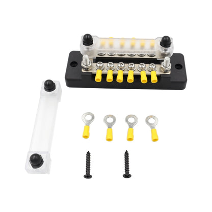 CP-3114 1 Pair 150A 12-48V RV Yacht Double-row 6-way Busbar with 32pcs Terminals - Booster Cable & Clip by PMC Jewellery | Online Shopping South Africa | PMC Jewellery | Buy Now Pay Later Mobicred