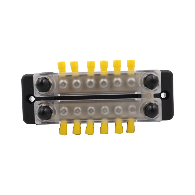 CP-3114 1 Pair 150A 12-48V RV Yacht Double-row 6-way Busbar with 32pcs Terminals - Booster Cable & Clip by PMC Jewellery | Online Shopping South Africa | PMC Jewellery | Buy Now Pay Later Mobicred