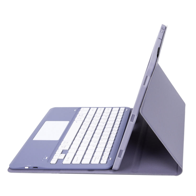 For Honor Pad V8 Pro AHN8-A Ultrathin Detachable Bluetooth Keyboard Leather Tablet Case with Touchpad(Purple) - Others Keyboard by PMC TechLife | Online Shopping South Africa | PMC TechLife