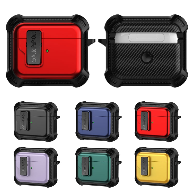 For AirPods 3 Signal Flag Wireless Earphones Case with Security Lock(Yellow) - For AirPods 3 by PMC Jewellery | Online Shopping South Africa | PMC Jewellery | Buy Now Pay Later Mobicred
