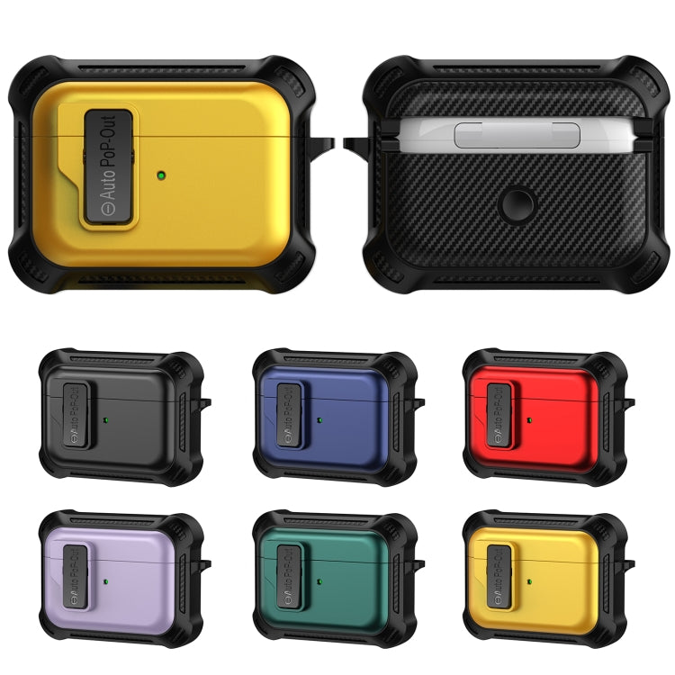For AirPods Pro Signal Flag Wireless Earphones Case with Security Lock(Green) - For AirPods Pro by PMC Jewellery | Online Shopping South Africa | PMC Jewellery | Buy Now Pay Later Mobicred
