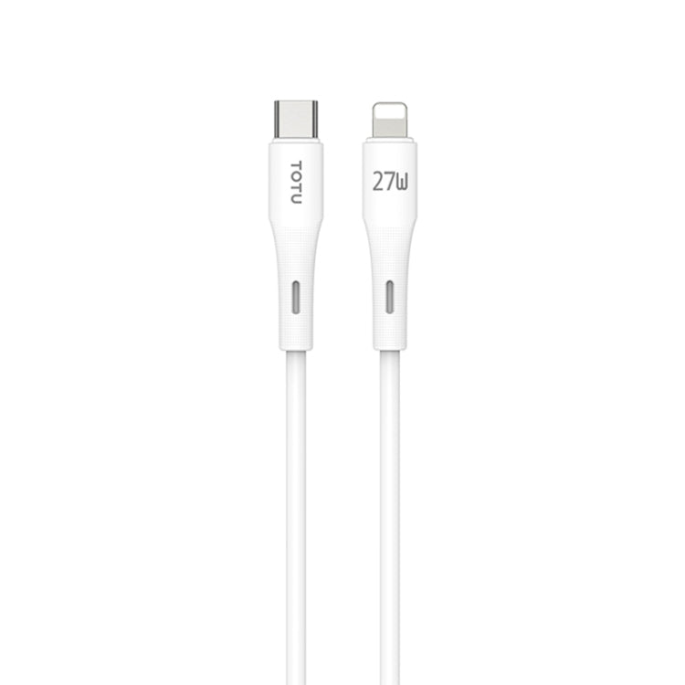 TOTU BPD-013 Skin Sense Series Type-C to 8 Pin Silicone Fast Charging Data Cable, Length:2m(White) - 2 in 1 Cable by TOTUDESIGN | Online Shopping South Africa | PMC Jewellery | Buy Now Pay Later Mobicred