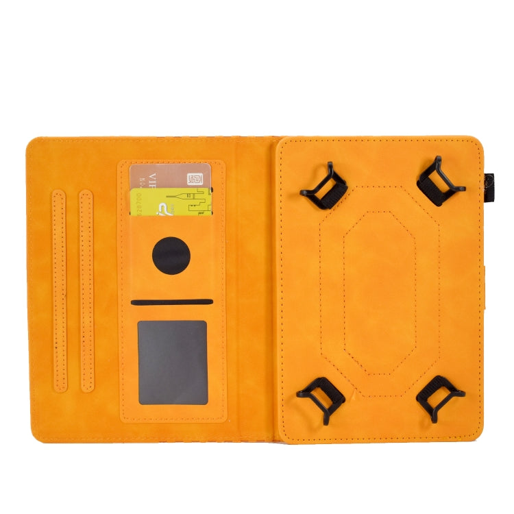 For 7.0 inch Universal Tablet Rhombus Embossed Leather Case(Khaki) - free shipping - PMC TechLife - Order now!