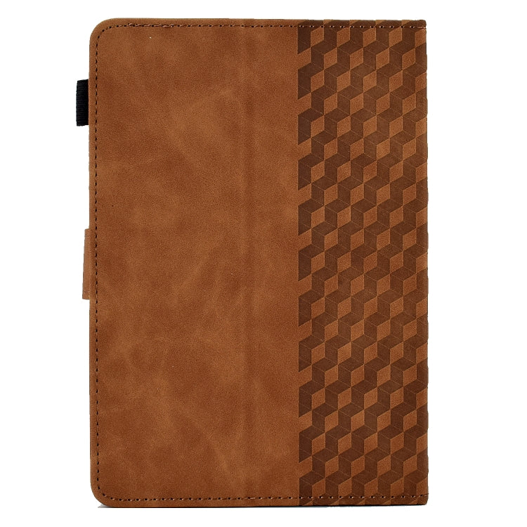 For 7.0 inch Universal Tablet Rhombus Embossed Leather Case(Brown) - 7 inch by PMC TechLife | Online Shopping South Africa | PMC TechLife | Buy Now Pay Later Mobicred