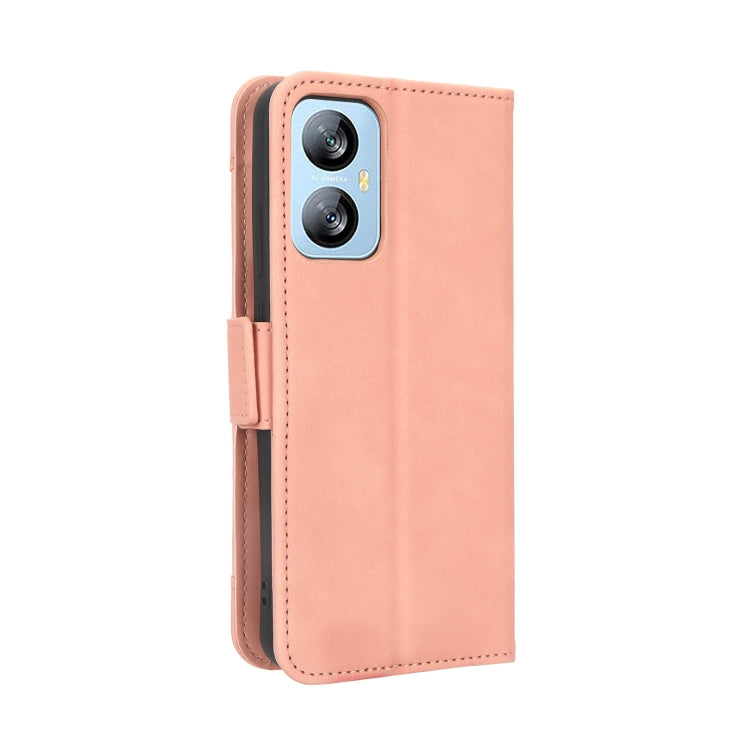 For Blackview A52 Skin Feel Calf Texture Card Slots Leather Phone Case(Pink) - More Brand by PMC TechLife | Online Shopping South Africa | PMC TechLife