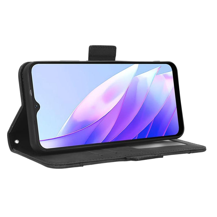 For Blackview A52 Skin Feel Calf Texture Card Slots Leather Phone Case(Black) - More Brand by PMC TechLife | Online Shopping South Africa | PMC TechLife | Buy Now Pay Later Mobicred