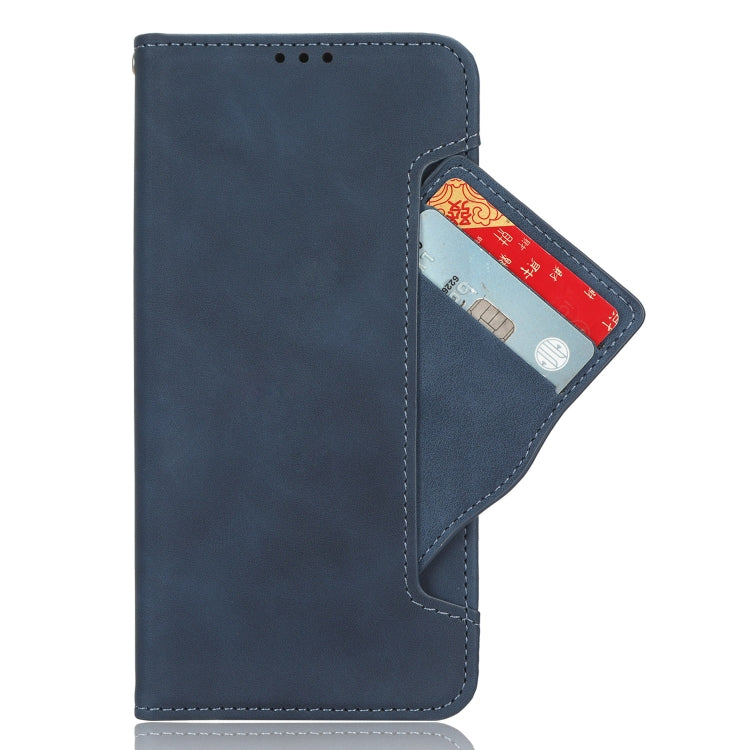 For Blackview A52 Skin Feel Calf Texture Card Slots Leather Phone Case(Blue) - More Brand by PMC TechLife | Online Shopping South Africa | PMC TechLife | Buy Now Pay Later Mobicred