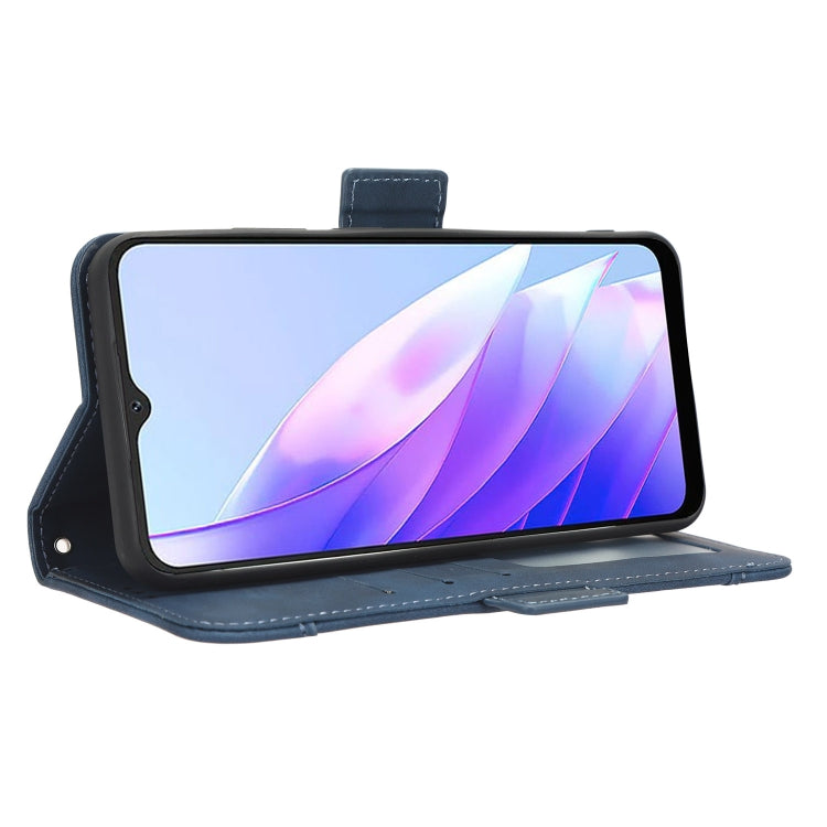 For Blackview A52 Skin Feel Calf Texture Card Slots Leather Phone Case(Blue) - More Brand by PMC TechLife | Online Shopping South Africa | PMC TechLife | Buy Now Pay Later Mobicred