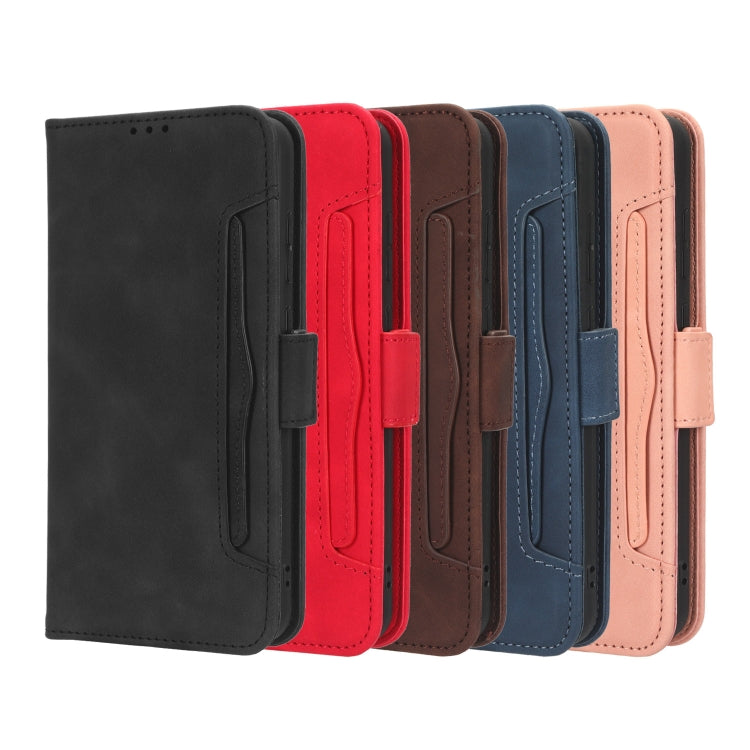 For Blackview A52 Skin Feel Calf Texture Card Slots Leather Phone Case(Blue) - More Brand by PMC TechLife | Online Shopping South Africa | PMC TechLife | Buy Now Pay Later Mobicred