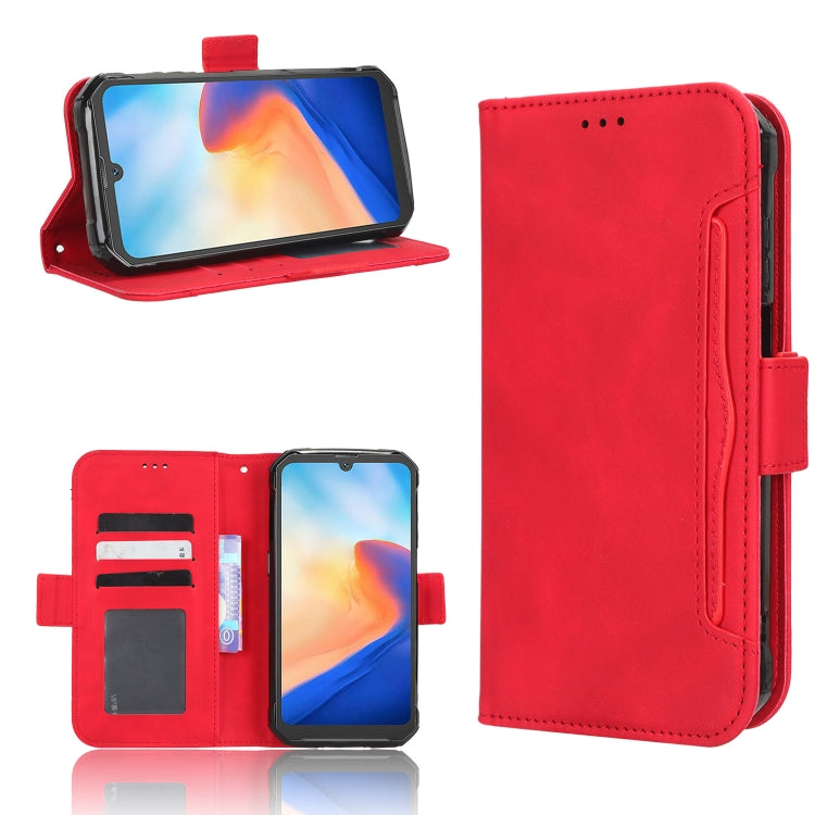 For Blackview BV7200 Skin Feel Calf Texture Card Slots Leather Phone Case(Red) - More Brand by PMC TechLife | Online Shopping South Africa | PMC TechLife | Buy Now Pay Later Mobicred