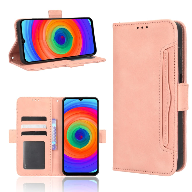 For Ulefone Note 14 Skin Feel Calf Texture Card Slots Leather Phone Case(Pink) - Ulefone Cases by PMC Jewellery | Online Shopping South Africa | PMC Jewellery | Buy Now Pay Later Mobicred