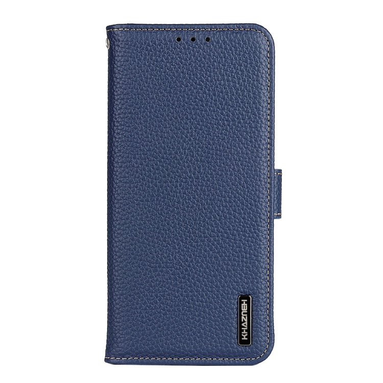 For Sony Xperia 10 IV KHAZNEH Litchi Genuine Leather Phone Case(Blue) - free shipping - PMC TechLife - Order now!