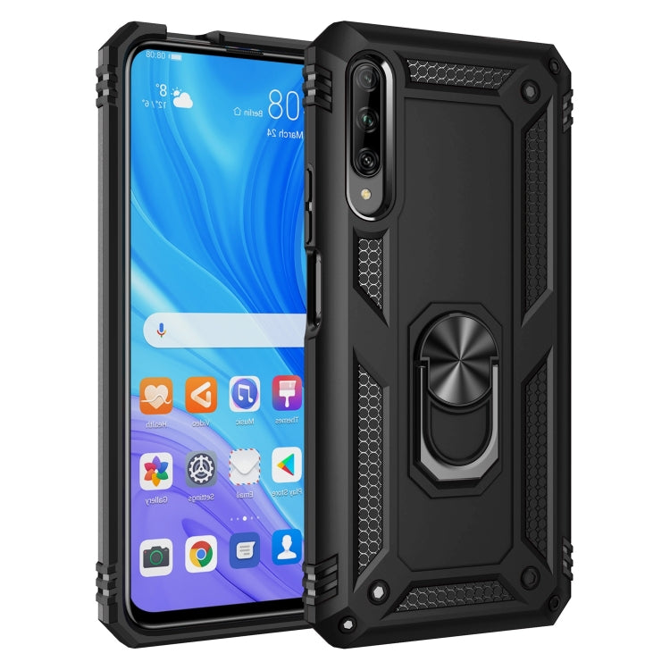 For Huawei Y9s Shockproof TPU + PC Protective Case with 360 Degree Rotating Holder(Black) - Huawei Cases by PMC TechLife | Online Shopping South Africa | PMC TechLife