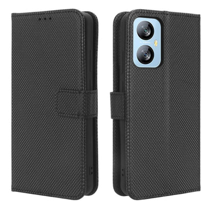 For Blackview A52 Diamond Texture Leather Phone Case(Black) - More Brand by PMC Jewellery | Online Shopping South Africa | PMC Jewellery | Buy Now Pay Later Mobicred