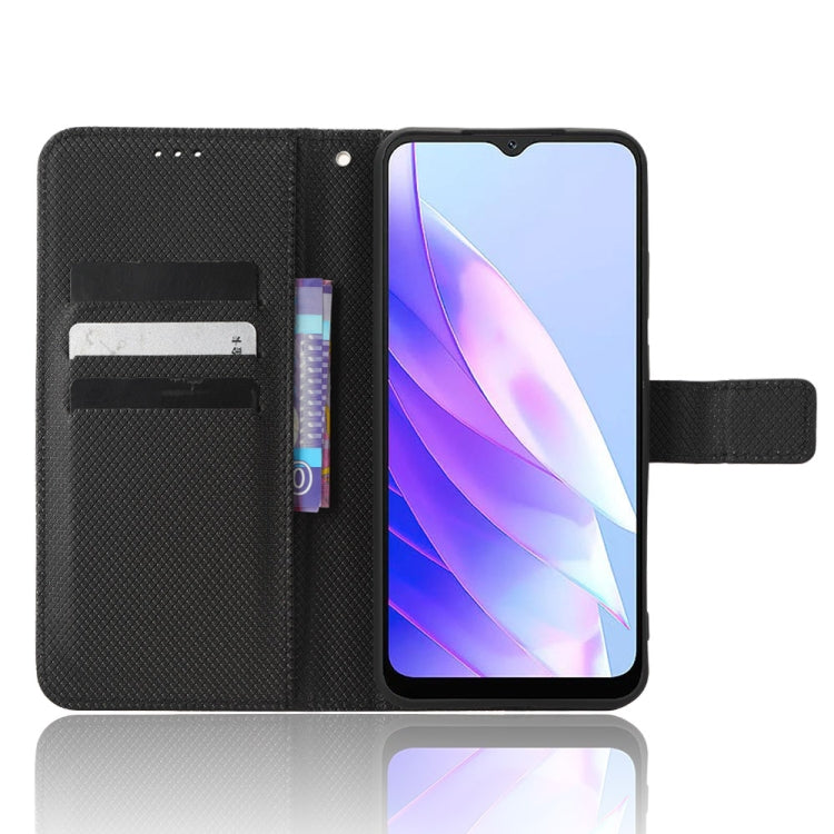 For Blackview A52 Diamond Texture Leather Phone Case(Black) - More Brand by PMC TechLife | Online Shopping South Africa | PMC TechLife | Buy Now Pay Later Mobicred