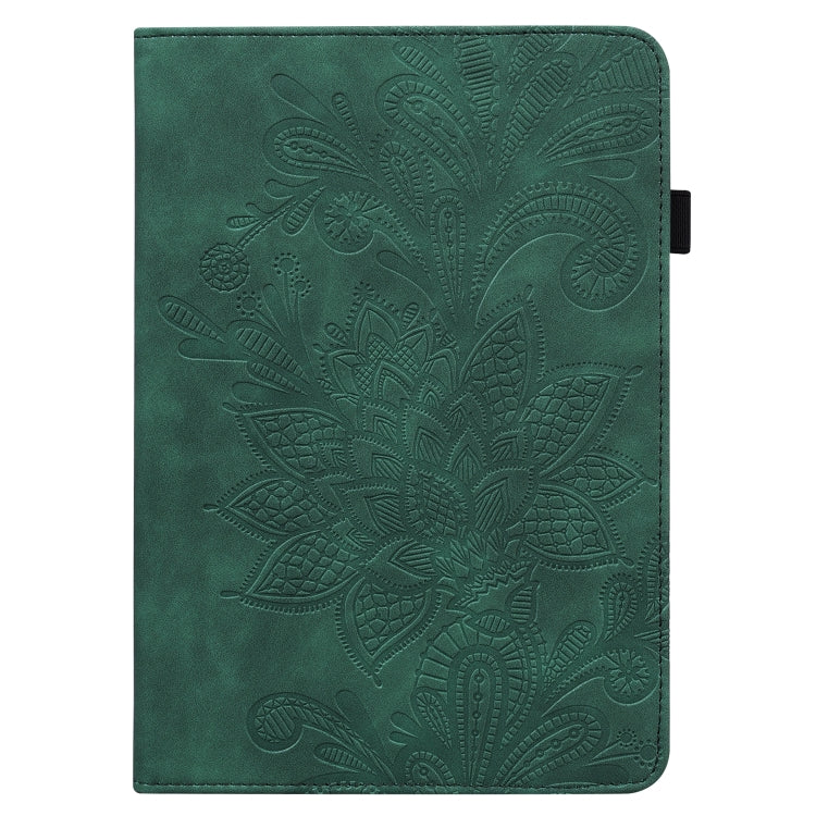 For Lenovo Pad Pro 2022 11.2 inch / Tab P11 Pro Gen 2 Lace Flower Embossing Pattern Leather Tablet Case(Green) - Lenovo by PMC TechLife | Online Shopping South Africa | PMC TechLife | Buy Now Pay Later Mobicred