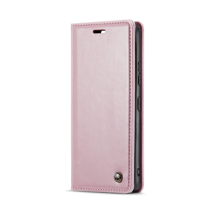 For Samsung Galaxy A34 5G CaseMe 003 Crazy Horse Texture Leather Phone Case(Rose Gold) - Galaxy Phone Cases by CaseMe | Online Shopping South Africa | PMC Jewellery | Buy Now Pay Later Mobicred