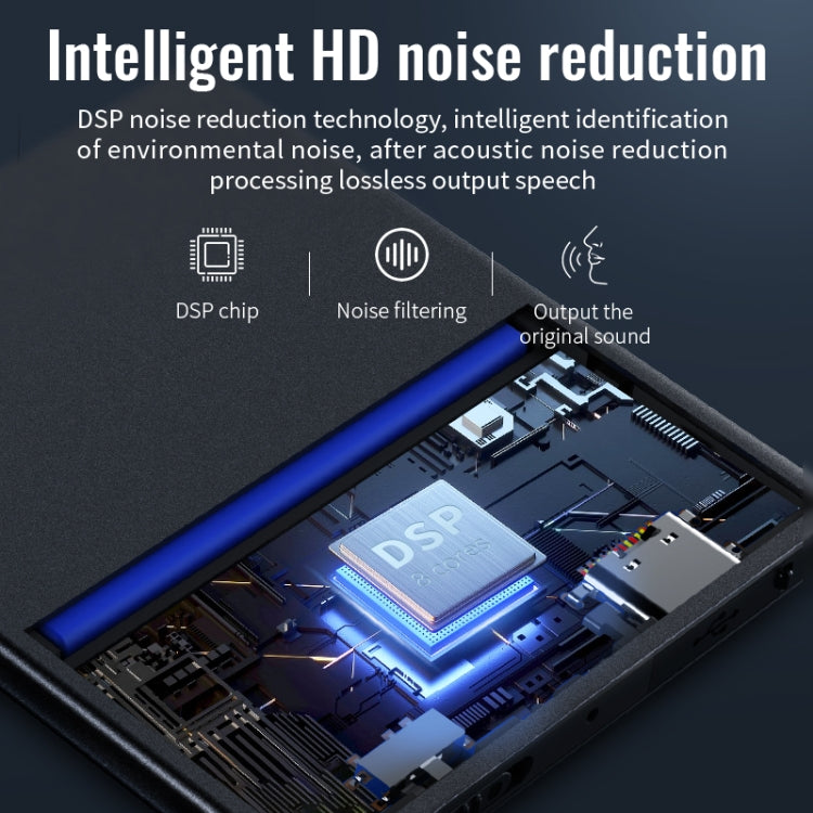 JNN K1 Square HD Noise Canceling Recorder, Capacity:64GB(Black) - Recording Pen by JNN | Online Shopping South Africa | PMC Jewellery | Buy Now Pay Later Mobicred