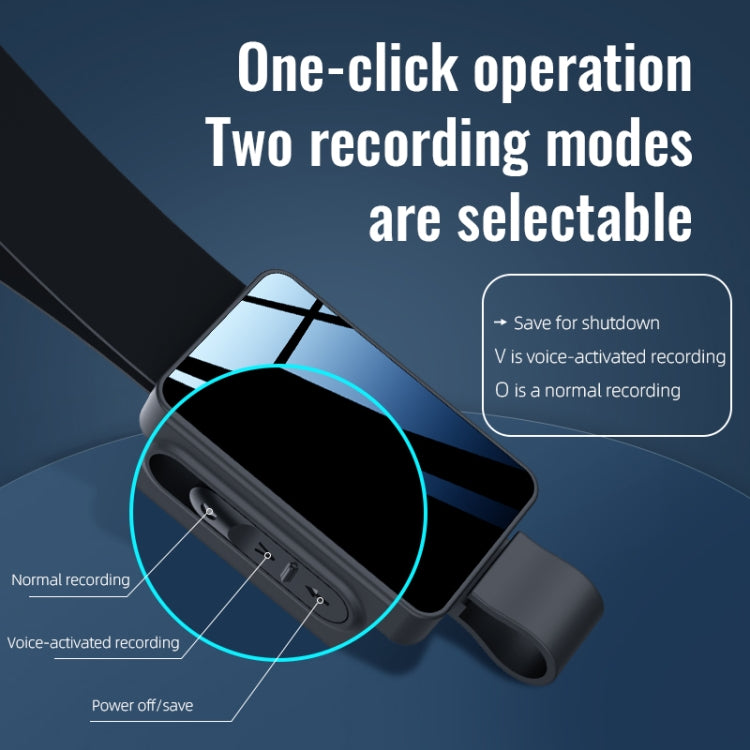 JNN K5 Voice Recorder with Lanyard, Capacity:64GB(Grey) - Recording Pen by PMC TechLife | Online Shopping South Africa | PMC TechLife | Buy Now Pay Later Mobicred
