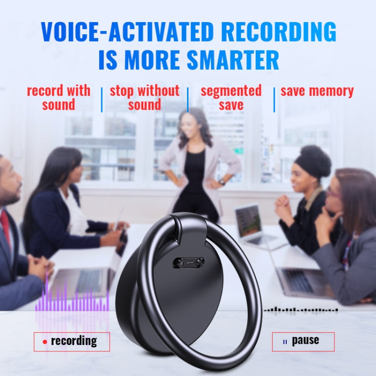 JNN S30 Round HD Noise Canceling Recorder, Capacity:16GB(Black) - Recording Pen by JNN | Online Shopping South Africa | PMC Jewellery | Buy Now Pay Later Mobicred