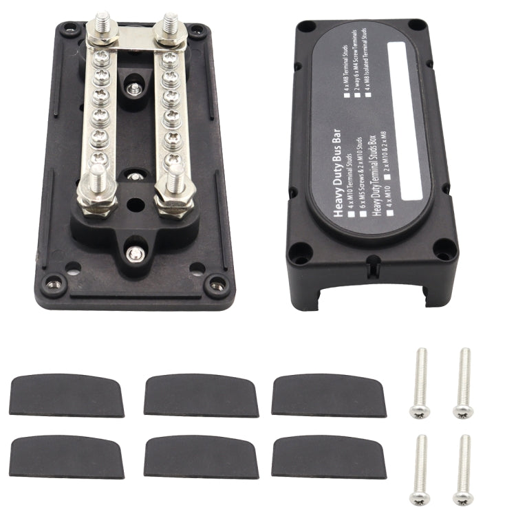 CP-3087-01 100A 48V 12-way M6 Terminal Busbar(Black) - Booster Cable & Clip by PMC TechLife | Online Shopping South Africa | PMC TechLife | Buy Now Pay Later Mobicred