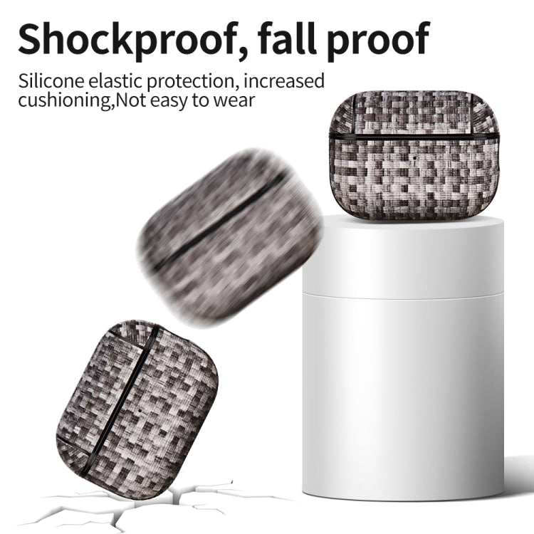 For AirPods Pro 2 PC Woven Leather Skin Earphone Case(Colorful) - For AirPods Pro 2 by PMC Jewellery | Online Shopping South Africa | PMC Jewellery | Buy Now Pay Later Mobicred