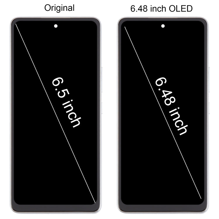 For Samsung Galaxy A53 5G SM-A536 6.48 inch OLED LCD Screen Digitizer Full Assembly with Frame (Gold) - free shipping - PMc TechLife - Order now!