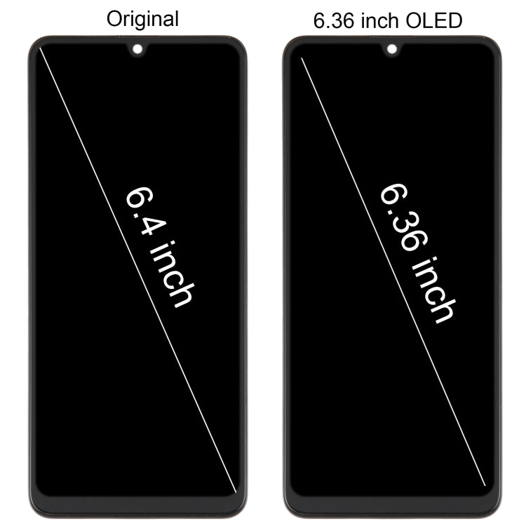 For Samsung Galaxy M32 SM-M325 OLED LCD Screen Digitizer Full Assembly with Frame - free shipping - PMc TechLife - Order now!