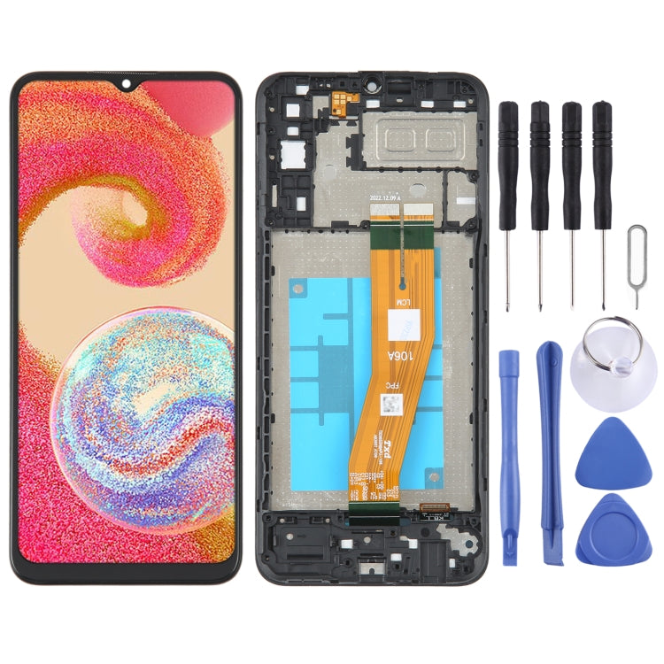 For Samsung Galaxy A04E SM-A042 LCD Screen Digitizer Full Assembly with Frame - free shipping - PMc TechLife - Order now!