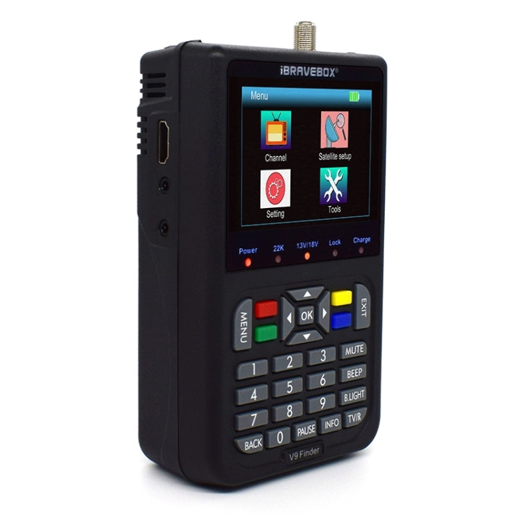 iBRAVEBOX V9 Finder Digital Satellite Signal Finder Meter, Plug Type:EU Plug(Black) - Satellite Finder by PMC TechLife | Online Shopping South Africa | PMC TechLife | Buy Now Pay Later Mobicred