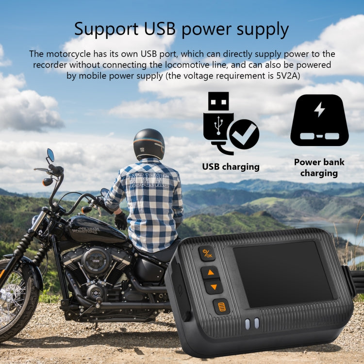 SE20 2.0 inch 1080P Waterproof HD Motorcycle DVR, Support TF Card / Cycling Video / Parking Monitoring - Electrical Instruments by PMC Jewellery | Online Shopping South Africa | PMC Jewellery | Buy Now Pay Later Mobicred