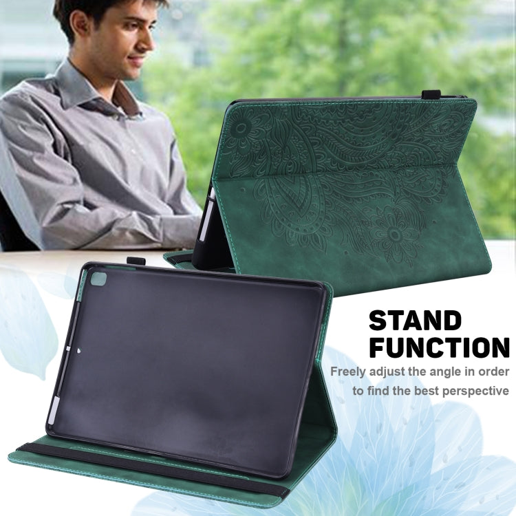 For Huawei MatePad SE 10.4 2022 Peacock Embossed Pattern Leather Tablet Case(Green) - Huawei by PMC TechLife | Online Shopping South Africa | PMC TechLife | Buy Now Pay Later Mobicred
