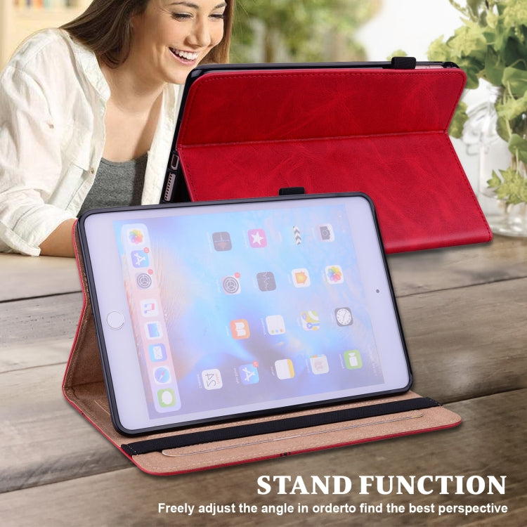 For Lenovo Tab P11 Pro Gen 2 Embossed Striped Leather Tablet Case(Red) - Lenovo by PMC TechLife | Online Shopping South Africa | PMC TechLife | Buy Now Pay Later Mobicred