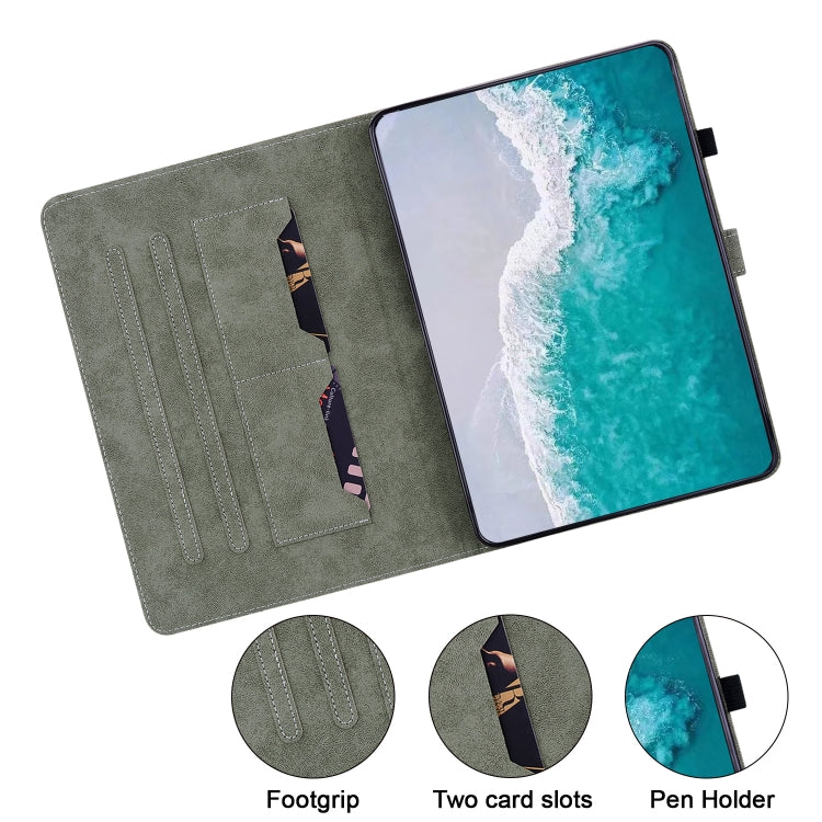 For Honor Pad V8 Pro Tiger Pattern Flip Leather Tablet Case(Dark Green) - free shipping - PMC TechLife - Order now!