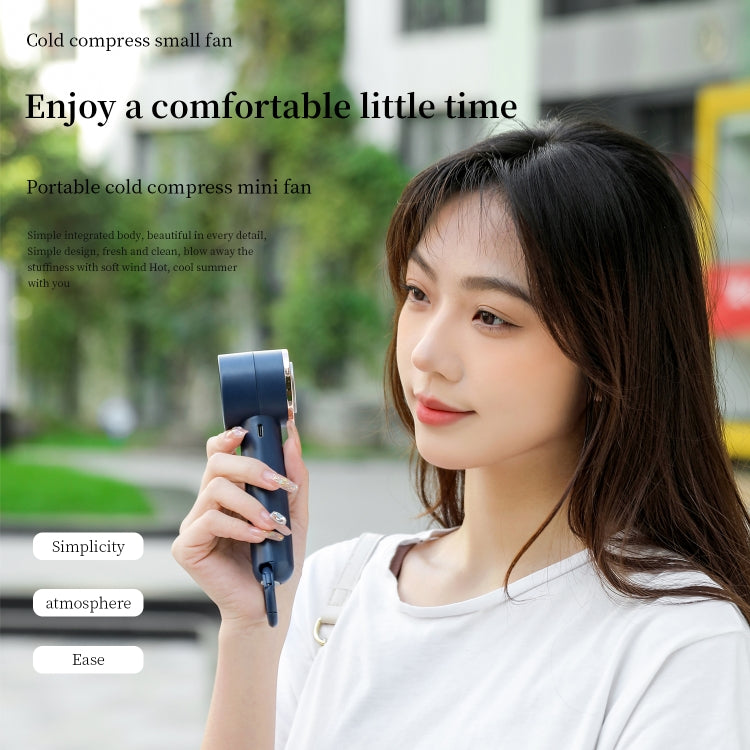 U16 Portable Handheld Cooling Electric Fan(Blue) - Electric Fans by PMC TechLife | Online Shopping South Africa | PMC TechLife | Buy Now Pay Later Mobicred